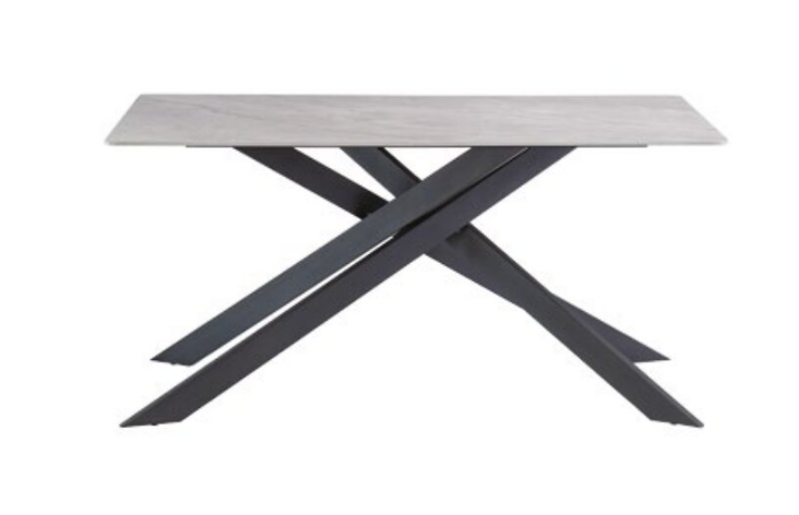 WOF Camilla Rebecca Grey/Black leg 2M Dining Table