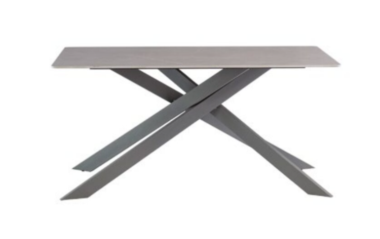 WOF Camilla Matt Grey/Grey leg 2M Dining Table