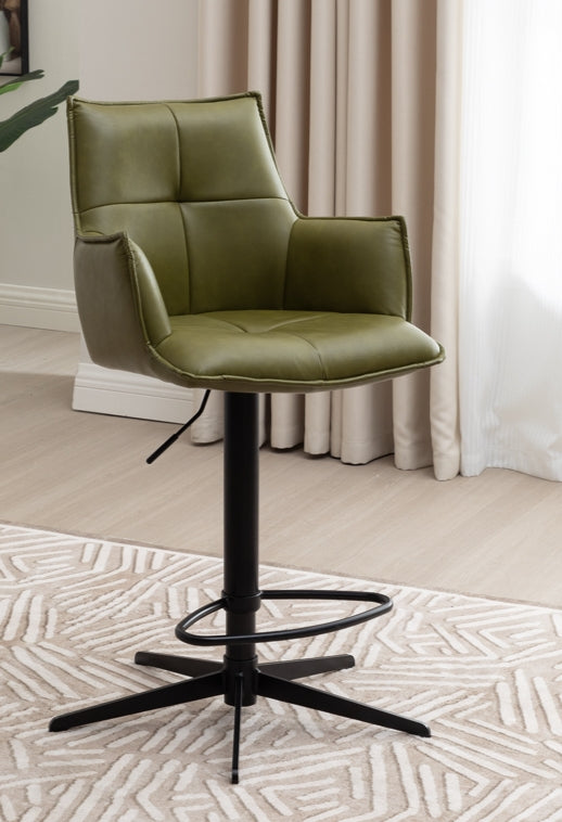 Halo Leather Counter Stool