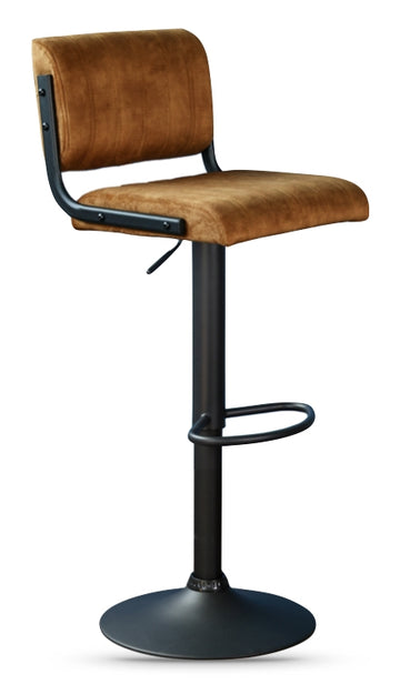 AM Velvet Paris Bar Stool