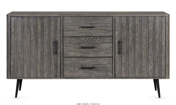 AM Monarch 2 Door 3 Drawer Sideboard