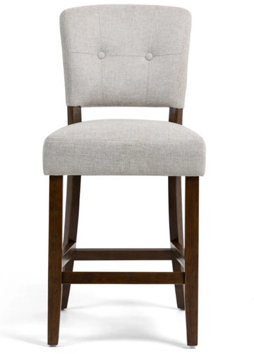Ridge Counter Stool - Beige Fabric Dark Oak