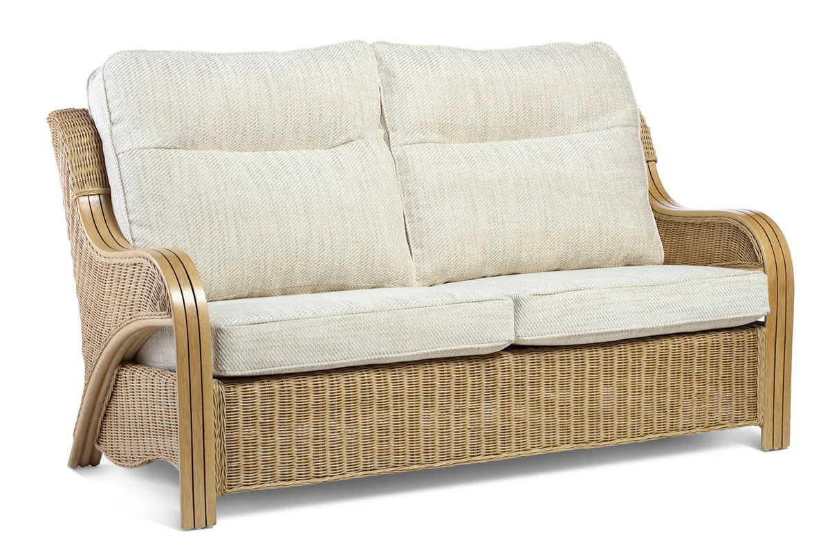 De Arepo Light Oak Cane 3 Seater Sofa