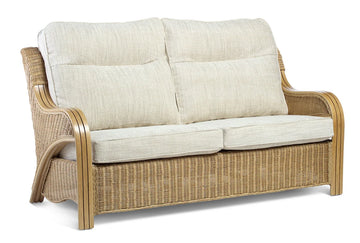 De Arepo Light Oak Cane 3 Seater Sofa