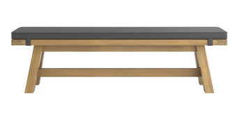 Delaney Oak Dining Bench W/PU Cushion