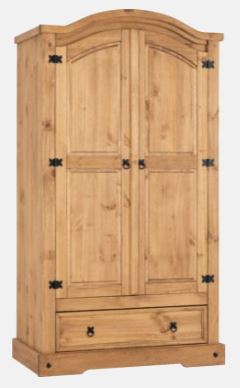 Corona 2 Door 1 Drawer Wardrobe