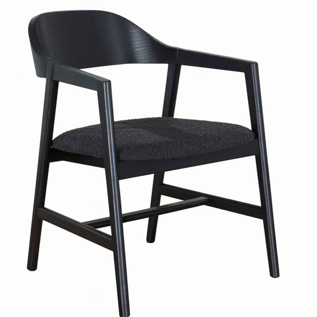 AM Carrington Black Dining Chair