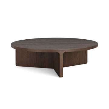 Cara Walnut Large Round Coffee Table