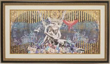 Framed picture Lovers 180x106cm