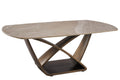 Modern coffee table with a unique design on a white background
