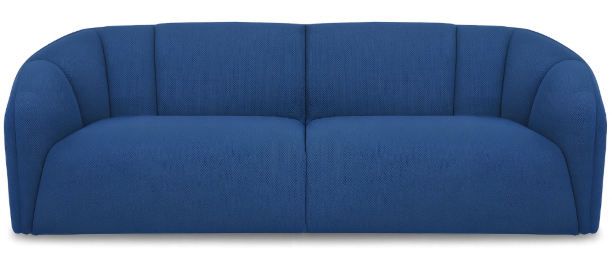 Blue sofa on a white background