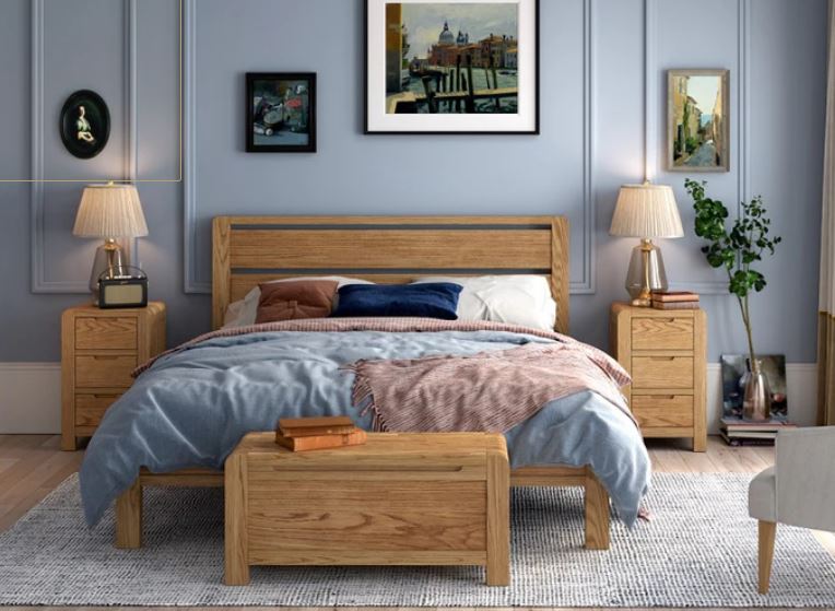 Edson 3 Oak Drawer Bedside