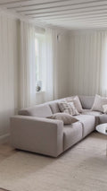 Rowico Home Elroy Corner Sofa 2.5+2.5-Seater Open End Right Bermuda #803 Grey 282x218x70 cm
