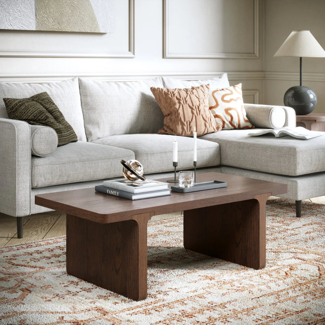 Malibu Walnut Rectangular Coffee Table