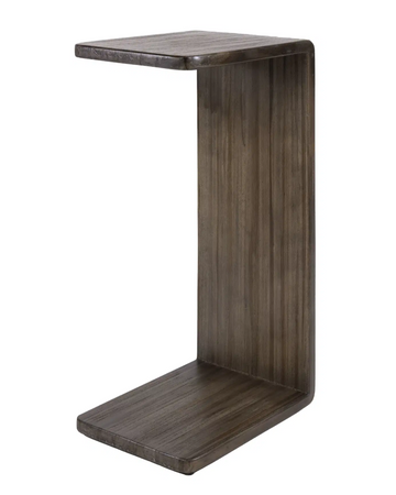 Noya Teak Wood C-Shaped Side Table