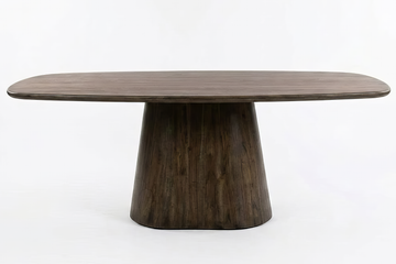 Rena Snow Walnut Oval Dining Table