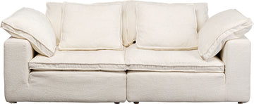 KARE Design Carole 3-Seat Sofa 90.6x44.1x30.3in White Beige