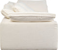 KARE Design Carole 3-Seat Sofa 90.6x44.1x30.3in White Beige