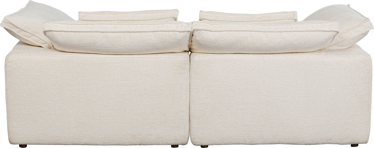 KARE Design Carole 3-Seat Sofa 90.6x44.1x30.3in White Beige