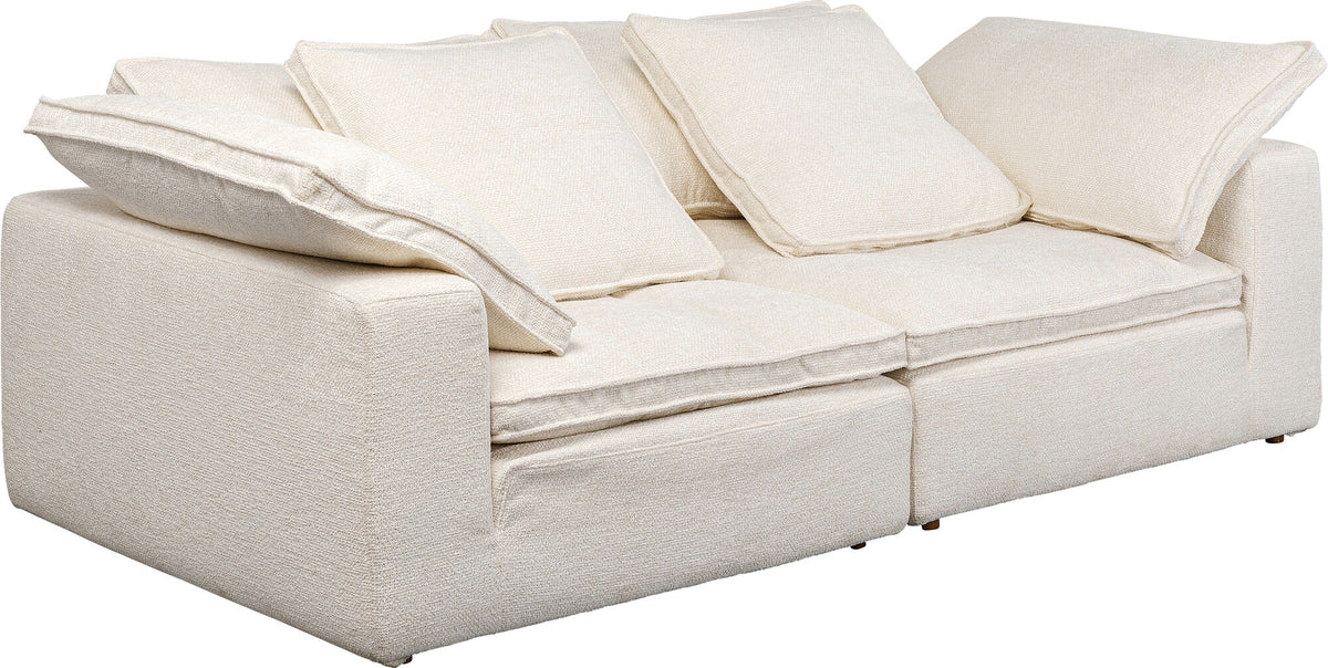 KARE Design Carole 3-Seat Sofa 90.6x44.1x30.3in White Beige