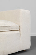KARE Design Carole 3-Seat Sofa 90.6x44.1x30.3in White Beige