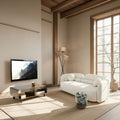 KARE Design Kelly Three-Seat Sofa White 88.6 in