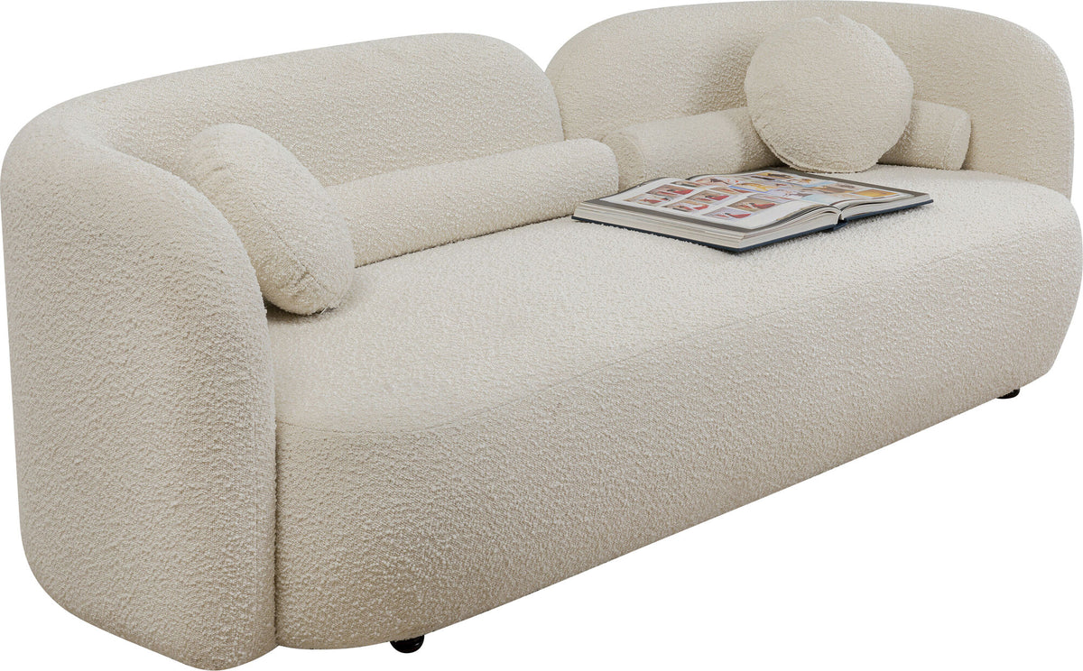 KARE Design Kelly Three-Seat Sofa White 88.6 in
