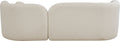 KARE Design Kelly Three-Seat Sofa White 88.6 in