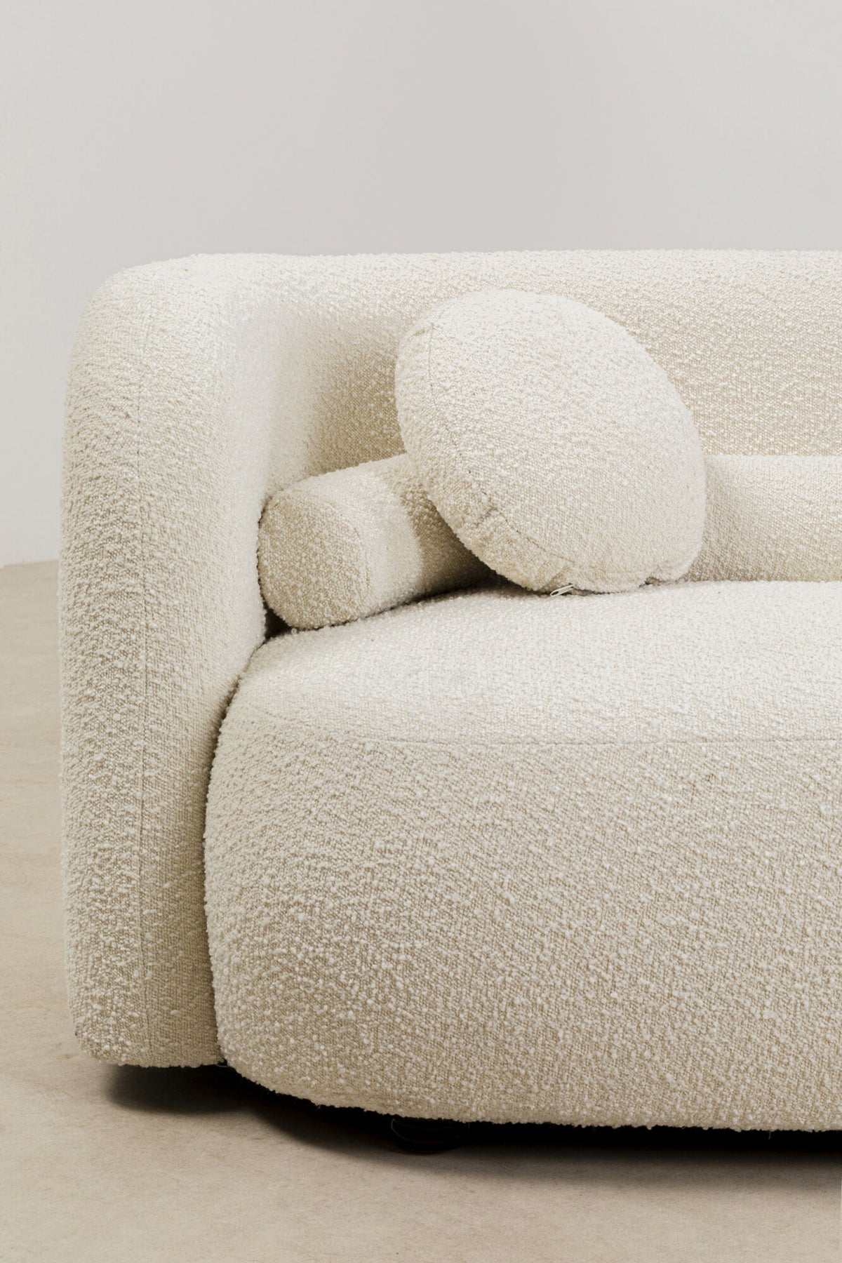 KARE Design Kelly Three-Seat Sofa White 88.6 in