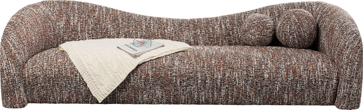 KARE Design Livia Melange 3-Seater Sofa Brown 102.8 in.