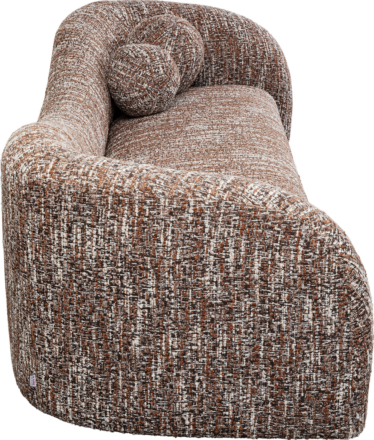 KARE Design Livia Melange 3-Seater Sofa Brown 102.8 in.