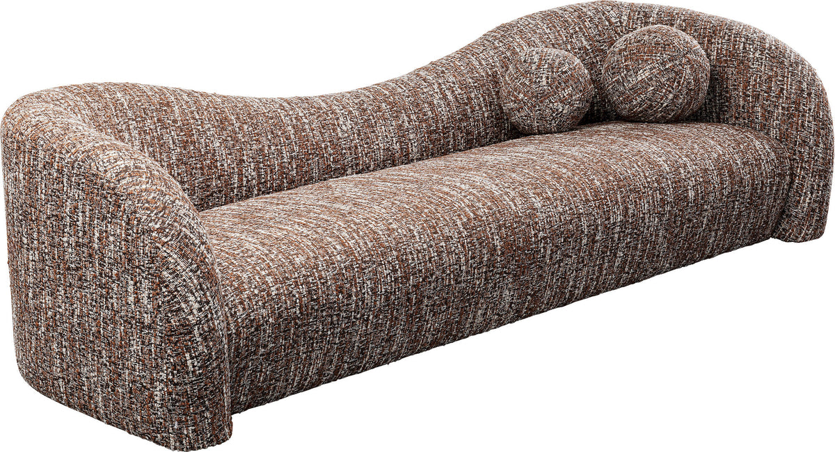 KARE Design Livia Melange 3-Seater Sofa Brown 102.8 in.