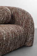 KARE Design Livia Melange 3-Seater Sofa Brown 102.8 in.