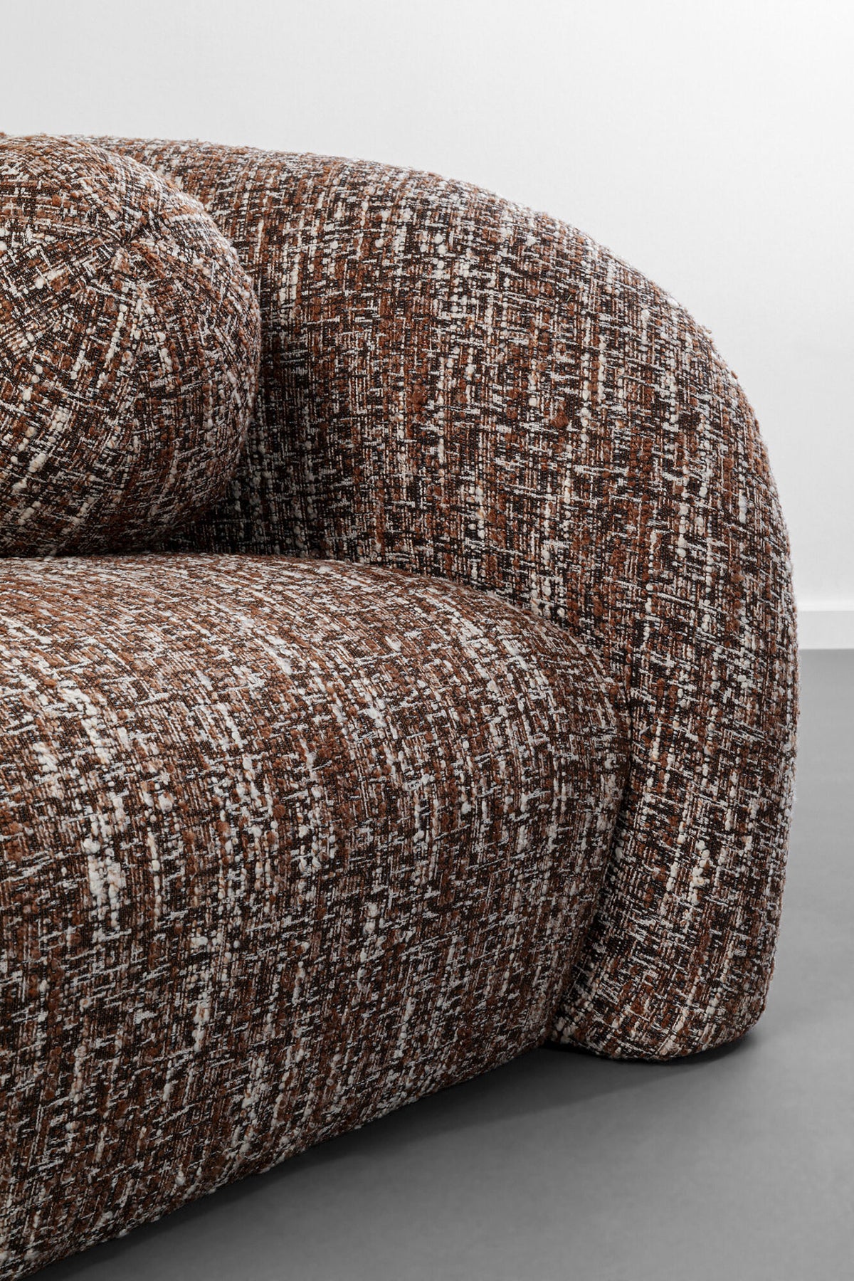 KARE Design Livia Melange 3-Seater Sofa Brown 102.8 in.