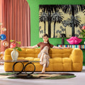 KARE Design Salamanca 3-Seater Sofa Yellow 94.5 in