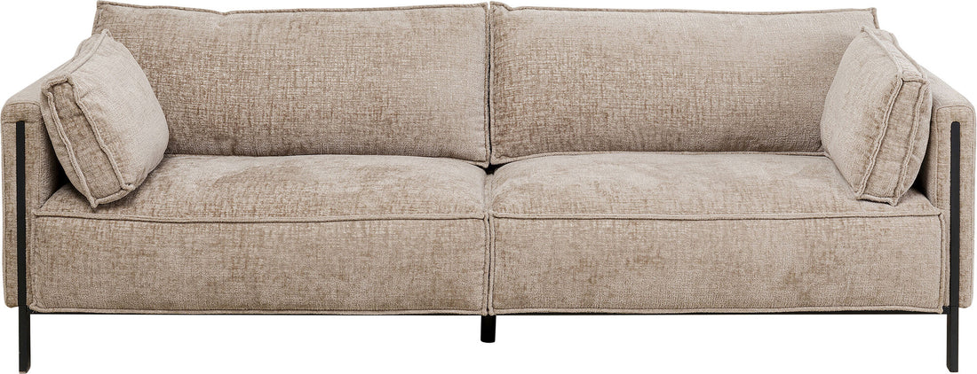 KARE Design Victor 3-Seat Sofa Beige 92 Inch