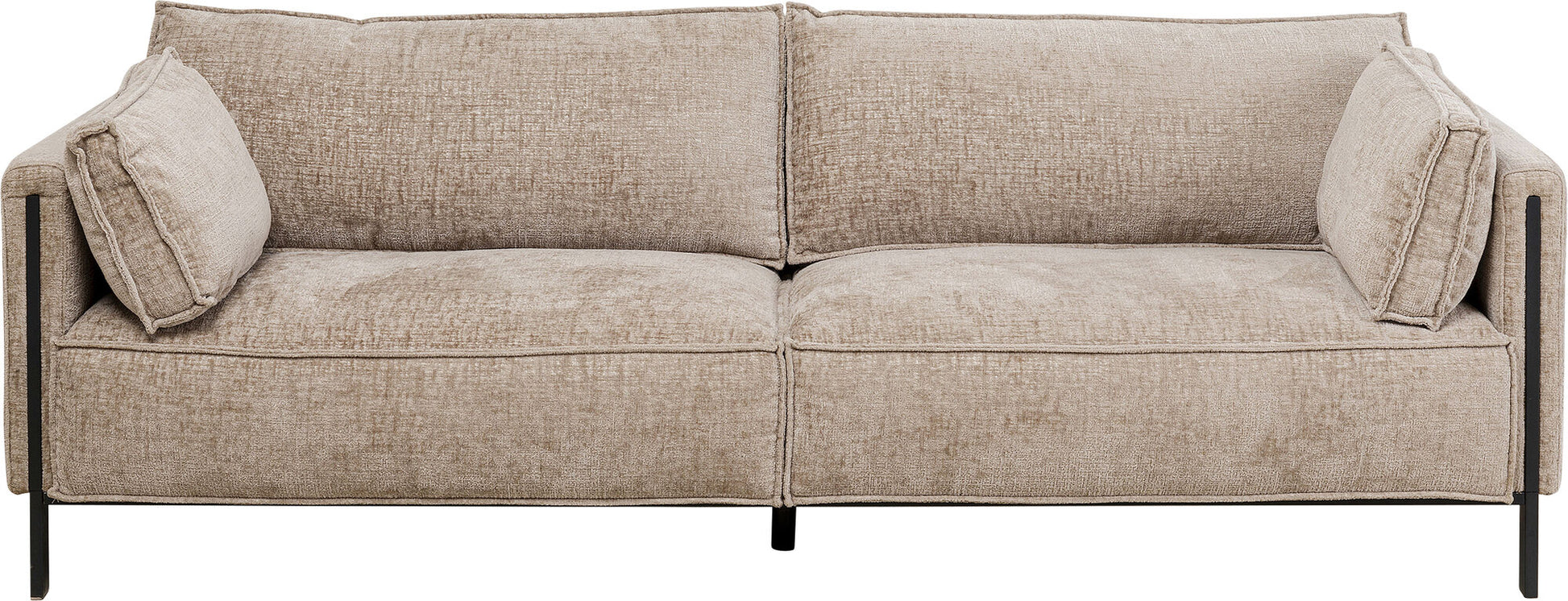 KARE Design Victor 3-Seat Sofa Beige 92 Inch