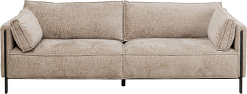 KARE Design Victor 3-Seat Sofa Beige 92 Inch