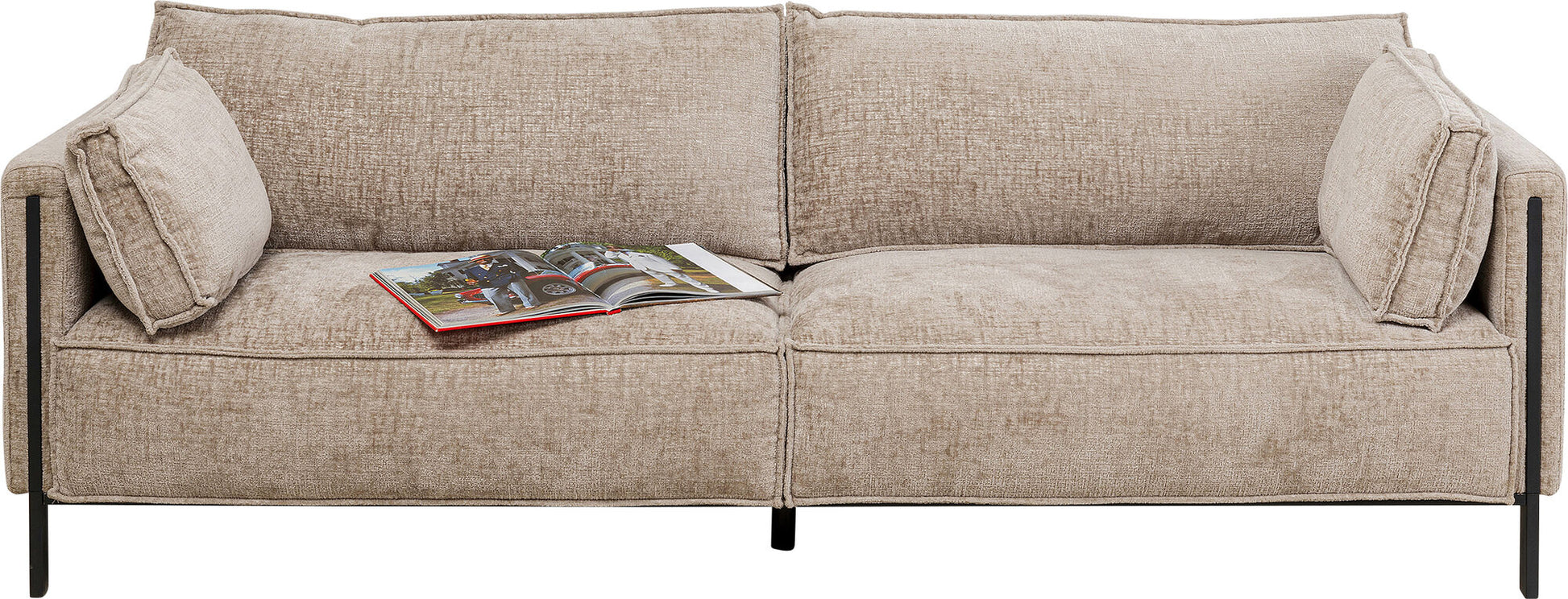 KARE Design Victor 3-Seat Sofa Beige 92 Inch