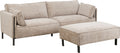 KARE Design Victor 3-Seat Sofa Beige 92 Inch