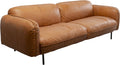 KARE Design Calgary Leather Sofa Brown 90.4 in.