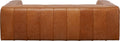 KARE Design Cubetto Three-Seat Sofa Leather Light Brown 86.6 in