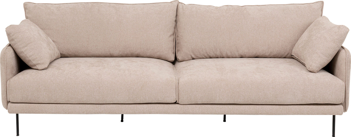 KARE Design Edna Three-Seat Sofa Cream 96.5 in