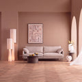 KARE Design Edna Three-Seat Sofa Cream 96.5 in