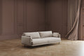 KARE Design Edna Three-Seat Sofa Cream 96.5 in
