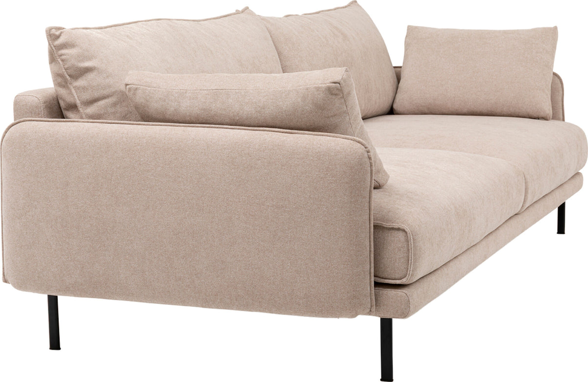 KARE Design Edna Three-Seat Sofa Cream 96.5 in