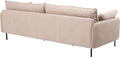 KARE Design Edna Three-Seat Sofa Cream 96.5 in