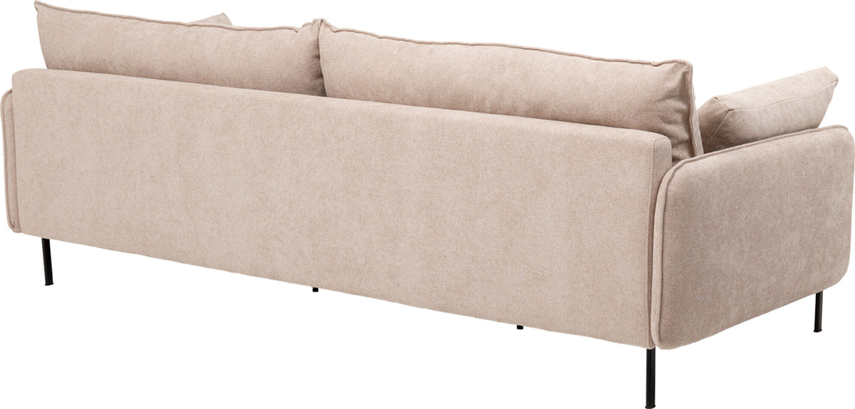 KARE Design Edna Three-Seat Sofa Cream 96.5 in