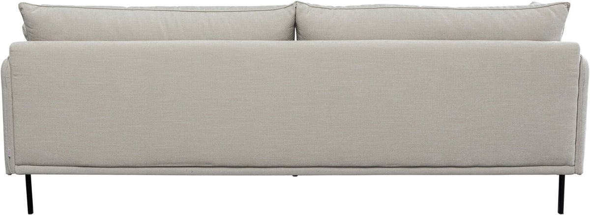 KARE Design Edna Three-Seat Sofa Cream 96.5 in