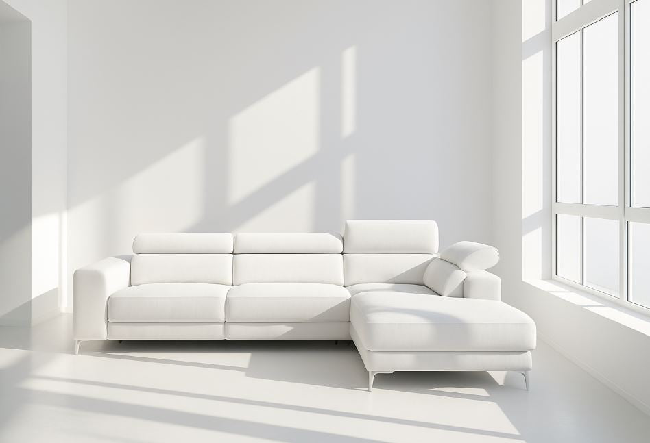 VESPASIAN Power Recliner Corner Sofa FABRIC Right Facing